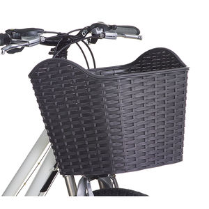 Panier avant pour vélo de banlieue, design aspect tressé, grande capacité de rangement, pour accessoires de cyclisme urbain - Product Image 4