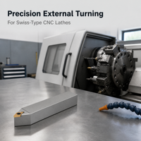 Portaherramientas de Torneado Externo de 62.5 Grados para Torno CNC, Mecanizado de Precisión, Inserto DCMT, Serie SDNCN Indexable
