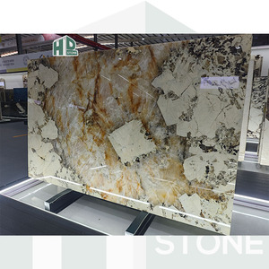 Tuile de dalle de marbre <span class=keywords><strong>Pandora</strong></span> de luxe en quartzite Dalle de marbre blanc de Patagonie naturelle <span class=keywords><strong>Prix</strong></span> direct d'usine de pierre HD - Product Image 2