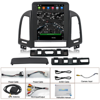 Autoradio Android à écran tactile vertical de 9.7 pouces pour Hyundai Santa Fe 2 2006-2012 Lecteur DVD vidéo stéréo CarPlay Style tesla