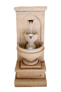 <span class=keywords><strong>Fontaine</strong></span> murale de jardin en résine, ornement solaire moderne, cascade murale extérieure avec dimensions personnalisables - Product Image 2