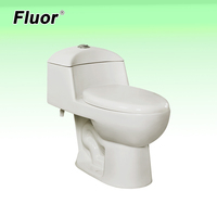 Cuvettes de WC en céramique à siphon, à poser au sol, ensemble WC monobloc en céramique à double chasse et à décharge directe