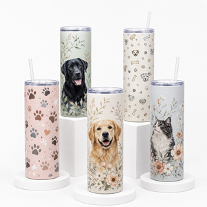 Mug isotherme personnalisé avec photo d'animal de compagnie 15oz 20oz 30oz en acier inoxydable – Tasse de voyage isolée imprimée chien/chat - Product Image 6