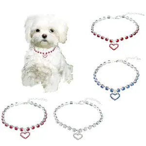 collar de perro de diamantes falsos Suppliers-Collar de lujo con diamantes para perro para mascota