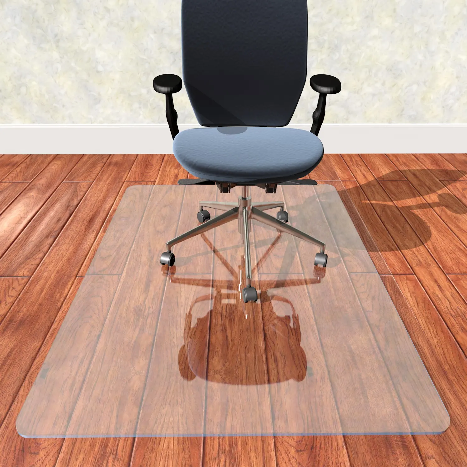 Hot Sale Glass Home Office Desk Chair Mat for Floor Protection Chair Mat for Carpet