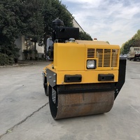 Mini-compacteur vibrant autoporté SVH70, double tambour en acier, diesel, pour la réparation routière municipale et la construction de jardins