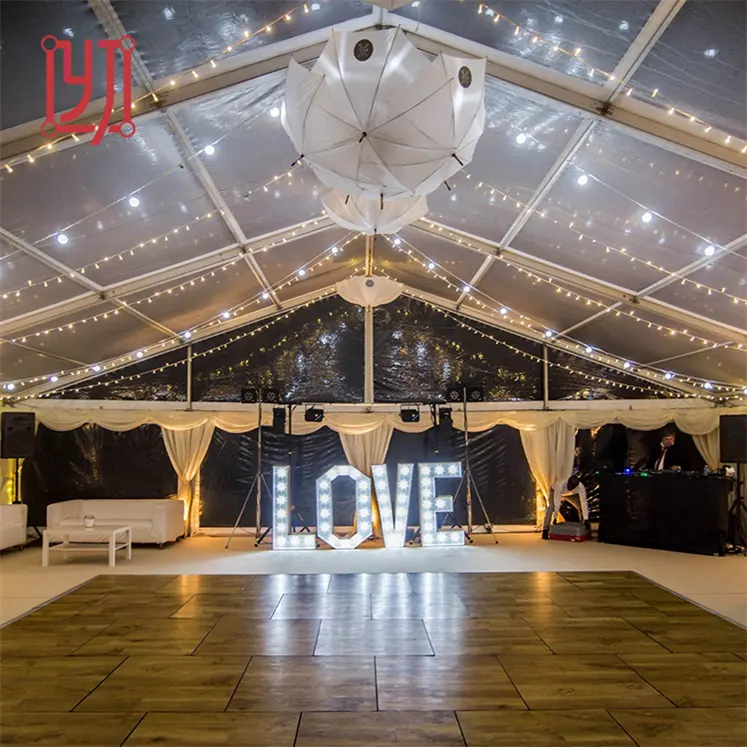 बिक्री के लिए गुआंगज़ौ उच्च गुणवत्ता एल्यूमिनियम फ्रेम पारदर्शी शादी तम्बू