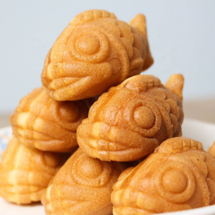 เครื่องทำวาฟเฟิล Taiyaki ปลา,อุปกรณ์ทำขนม Bungeoppang เกาหลี