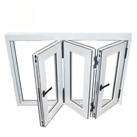 Ventana Corredera Vertical Plegable de Aleación de Aluminio de Alta Calidad, Doble Acristalamiento, Vidrio Tintado, Ahorro de Energía, Insonorizada, para Exteriores