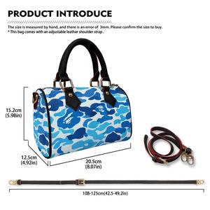 BLUE CAMO MULTI CAMO Kissentasche mit Schulterriemen Modisch und Vielseitig mit Reifem Charme Dunkelfarbiger Griff Damentasche - Product Image 6