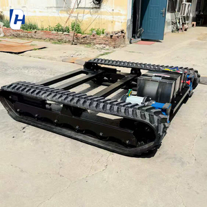 Tất cả các địa hình theo dõi Chassis Crawler khung gầm cao su theo dõi hệ thống cho nông nghiệp Robot và điều khiển từ xa xe - Product Image 3
