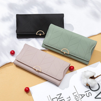 Dompet Wanita Panjang Lipat Tiga Modis Merek Prettyzys