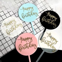 Heiß begehrte Premium-Kuchendekorationen aus Acryl, runde Buchstaben für Hochzeitsjubiläum, Geburtstag, Kuchendekorationen.