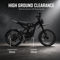 OUXI GT2000 2027 Nouveau Modèle 250W Homologué UE Moto Tout-Terrain Électrique Longue Portée 100km 48V 30Ah Lithium Direct Usine CE RoHS