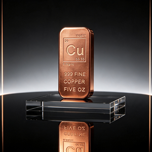 ของตกแต่งโต๊ะทำงาน น้ำหนัก 5 ออนซ์ ทองแดงแท้ 99.9% รูปแท่งทองคำ - Product Image 2