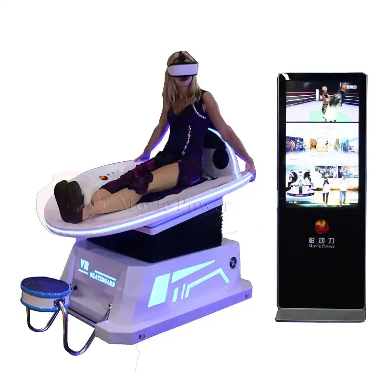 virtual reality ski simulator gaming simulator driving entertainment children vr machine Racing Cinema 9D VR Slide Simulator