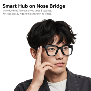 Kính thông minh thời trang, kết nối AI, chống tia UV, có camera thông minh, khung TR90 - Product Image 2