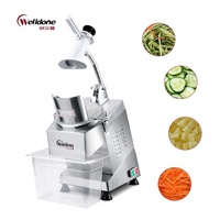 Welldone Elektrische Groente- en Fruit Snijmachine, Commercieel Gebruik, Mini Draagbare Groentesnijder, Keukenmes met Gladde Snijrand