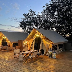 Nouvelle tente de safari de luxe, tente de <span class=keywords><strong>camping</strong></span> en coton monocouche, imperméable, quatre saisons, pour l'extérieur, 30 m² - Product Image 5