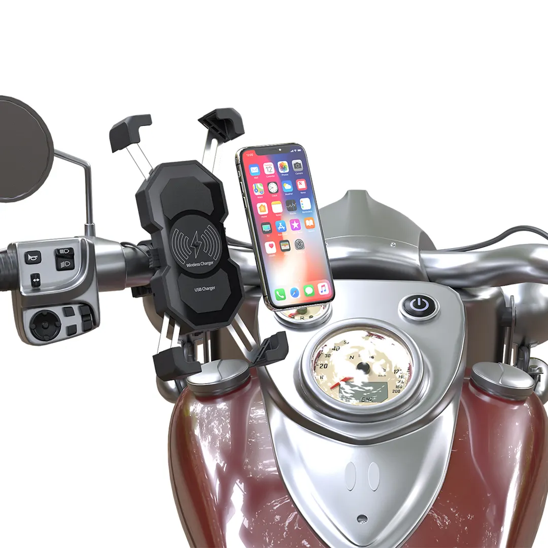 Rearview Mirror Mount E-Bike Motorcycle And Rechargeable With Usb Charger Phone Holder Mobile Mount For Bike With Charger