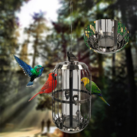 Mangeoire à oiseaux suspendue en métal de style classique, écologique, en fer, pour usage extérieur, vente en gros d'usine