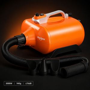 Sèche-cheveux professionnel haute vitesse Typhoon DHD 3000F 3000W à double moteur pour animaux de compagnie, chien et chat, souffleur de toilettage, vente directe usine - Product Image 1