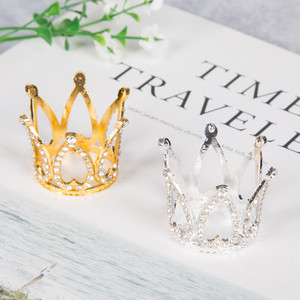 Cake Toppers Mini Princess Crown Heart Shape Birthday Decoration Reusable Cake Decorating Supplies - Product Image 3