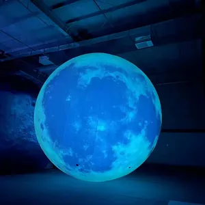 Wholesale Price Decoration Giant Advertising Inflatable Model Large Inflatable Moon Balloon With Led Light