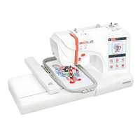Machine à Coudre et à Broder Automatique de Haute Qualité PooLin EOC05 (2-en-1) à Usage Domestique, Vente en Gros