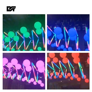 Hệ thống đèn Kinetic Triangle Brillight Stage nâng hạ bằng cần trục 5KG 10KG, đèn LED RGB 3 trong 1 đầy đủ màu sắc, điều khiển <span class=keywords><strong>DMX</strong></span>, dành cho vũ trường, hòa nhạc - Product Image 4