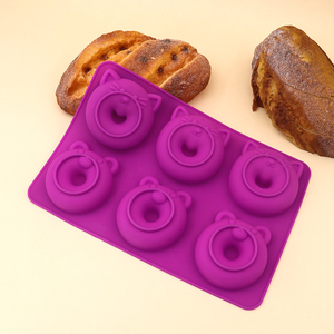 Bear Donut Mouse <span class=keywords><strong>Molde</strong></span> <span class=keywords><strong>de</strong></span> silicona 6 Set para DIY Cake Jelly Pudding Cookie Herramienta para hornear <span class=keywords><strong>Molde</strong></span> <span class=keywords><strong>de</strong></span> resina Forma <span class=keywords><strong>de</strong></span> número para uso <span class=keywords><strong>de</strong></span> jabón - Product Image 3