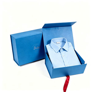 Chic Modern Custom Mint Green Foldable <b>Box</b> Fsc Certified <b>Large</b> Clothing <b>Gift</b> Case With Magnetic Foldable T Shirt - Product Image 1