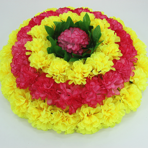 Corona Fúnebre <span class=keywords><strong>de</strong></span> Plástico <span class=keywords><strong>de</strong></span> 45 cm Decorada con <span class=keywords><strong>Flores</strong></span> Artificiales, Diseño <span class=keywords><strong>de</strong></span> Corona Fúnebre con LED - Product Image 3