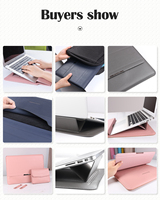 Housse pour ordinateur portable en cuir PU ultra-mince d'usine OEM housse de support étui pour ordinateur portable mince et portable étui pour ordinateur portable en PU