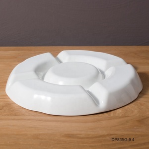 Assiette ronde japonaise en céramique blanche, 5 compartiments, <span class=keywords><strong>plateau</strong></span> de service pour snacks, fruits, amuse-gueule, <span class=keywords><strong>fromage</strong></span> - Product Image 6