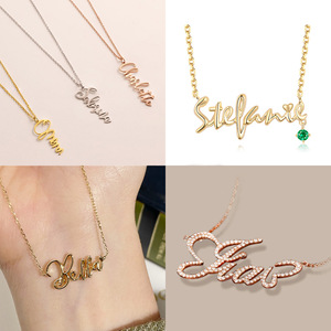 <span class=keywords><strong>Collana</strong></span> Personalizzabile in Acciaio Inossidabile con Ciondolo Placcato Oro, <span class=keywords><strong>Incisione</strong></span> Laser, Design Gratuito, Accetta Personalizzazioni su Campione - Product Image 6