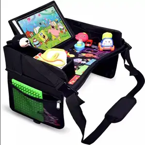 Toddler Kids Stuff Organizer Learn Play Draw Tablet Holder back seat car travel tray table Lap kids travel tray