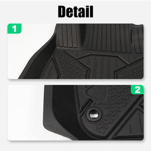 Juego de Tapetes para Piso de TPE a <span class=keywords><strong>Precio</strong></span> Económico, Aptos para <span class=keywords><strong>Audi</strong></span> <span class=keywords><strong>Q8</strong></span> 2019-2024, Duraderos, Fáciles de Limpiar, Protección Interior del Vehículo - Product Image 3