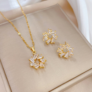 Collar de Cadena de Eslabones de Acero Inoxidable Chapado en Oro de 18K con Circonitas, Estilo Hip Hop, para Mujer, Aniversario, ¡Gran Oferta! - Product Image 4