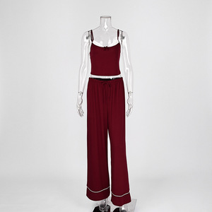 Nuevo Conjunto de <span class=keywords><strong>Pantalones</strong></span> y Camisola <span class=keywords><strong>con</strong></span> Cintura Ajustable <span class=keywords><strong>con</strong></span> Cordón y Lazo, Ropa de Estar Informal y Cómoda - Product Image 2