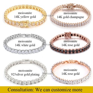 สร้อยคอเทนนิสแบบฮิปฮอปแท้ ขนาด 2 มม. 3 มม. 4 มม. 5 มม. 6 มม. เพชรโมอิสซาไนต์ VVS ประดับเพชรเต็มเส้น  ทำจากเงินแท้ 925 - Product Image 4