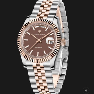 PAGANI DESIGN 1752 Men's Watches Rose Gold Luxury Automatic Watch for Men Mechanical Wristwatches Sapphire Mirror <b>Clock</b> Gift Man - Product Image 6