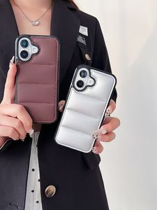 Custodia per telefono di lusso con Design piumino per <span class=keywords><strong>iphone</strong></span> 16 15 14 13 12 <span class=keywords><strong>cover</strong></span> posteriori in morbida pelle Pro Max per <span class=keywords><strong>11</strong></span> Pro Max Designer - Product Image 5