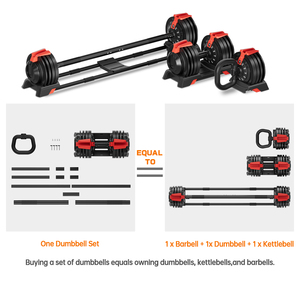 2025 New <strong>3</strong> in 1 Gym <strong>Weights</strong> 24kg/52.5lbs Adjustable Dumbbell Kettlebell Barbell 12 <strong>Weight</strong> Increments Nylon+Steel for Wholesale - Product Image 5
