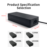 Adaptateur secteur de bureau 120W 110V 220V 240V AC vers DC 9V 10V 12V 15V 19.5V 24V 12.5A 3A 5A 7A 8A 9A 10A 1.25A 0.6A pour ordinateur portable