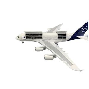 47CM A380 Lufthan Led Version Personnalisable Logo Modèle d'<span class=keywords><strong>Avion</strong></span> <span class=keywords><strong>en</strong></span> Résine avec Portes Ouvrables Cabine Détaillée Airbus Cadeau d'Affaires - Product Image 1