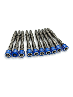 Jeu de embouts de tournevis à chocs PH2 65 mm en acier S2, embouts magnétiques à tige hexagonale 1/4 pour outils électriques