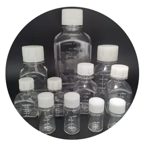 Laboratuvar laboratuvarı 250mL 500mL 1000mL geniş ağızlı şişe medya şişe reaktif şişesi