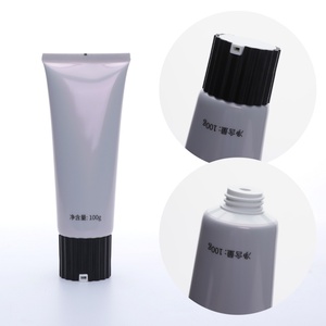 Wholesale Custom Logo Printed 50ml 100g PE Blank <b>White</b> Tube Eye Cream Container <b>Screw</b> Flip Cap Empty Skin Care Container - Product Image 2