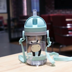 Gobelet à bec pour bébé avec poignées, 320 ml, en PP, débit moyen, pour enfants de 1 à 2 ans, avec paille et marques de mesure - Product Image 3